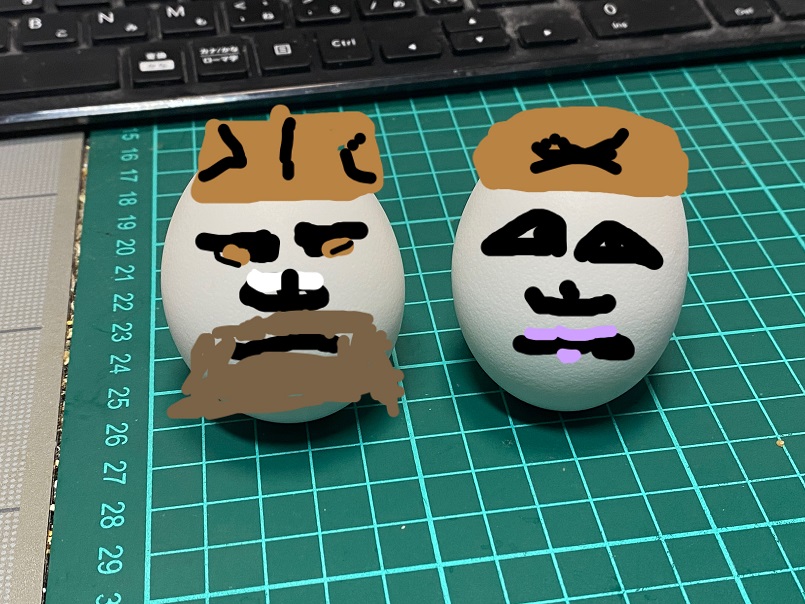 ゆで卵アート