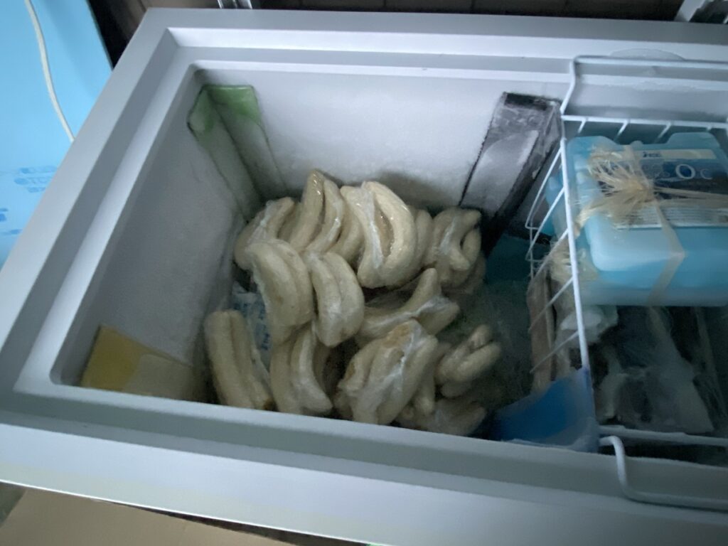 バナナの冷凍