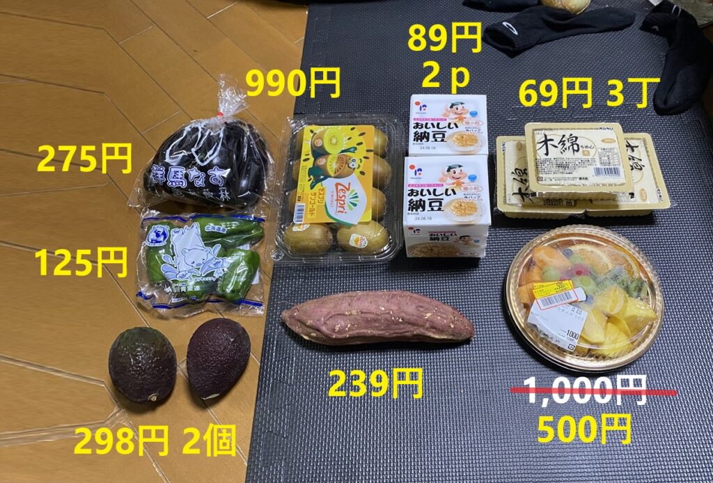 8月12日の買い物