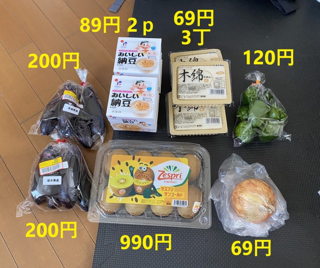 8月23日の買い物