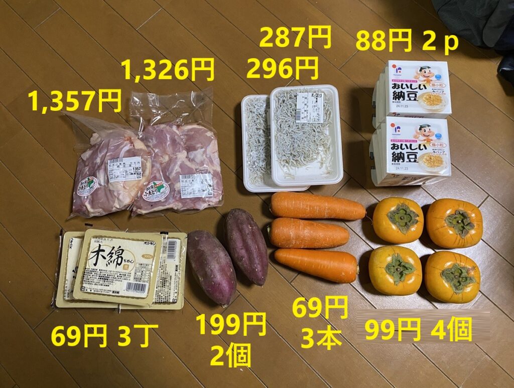 11月15日の買い物