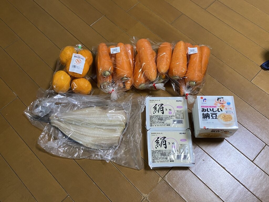 1月12日の買い物