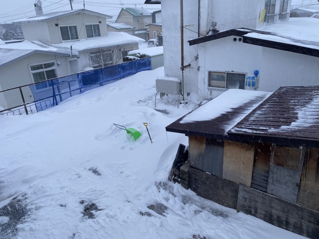 除雪後