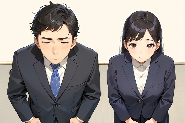 謝罪のAI画像