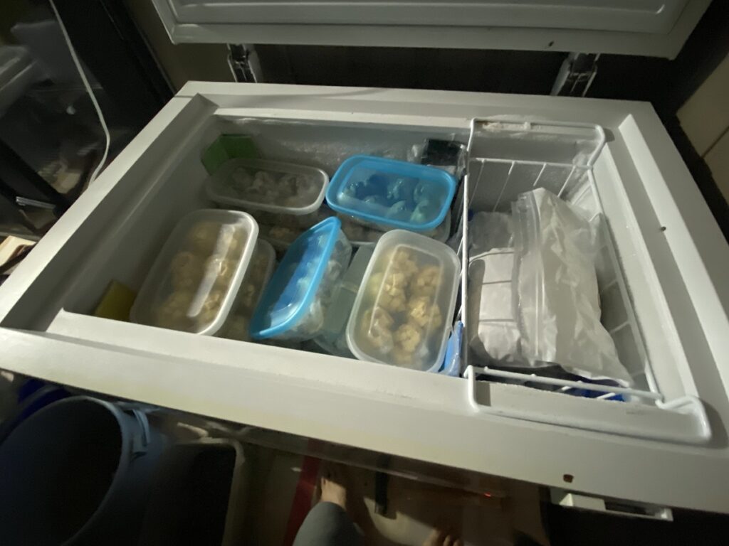 一杯になった冷凍庫