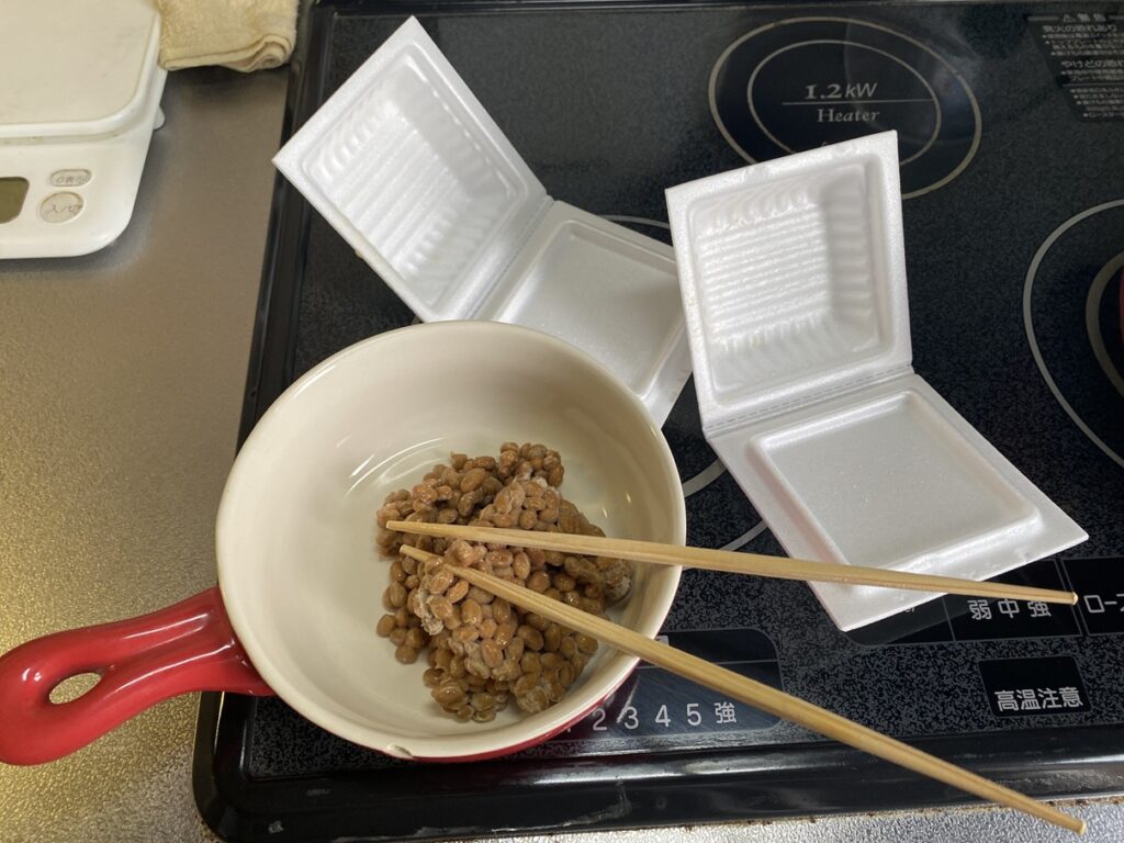 納豆とブルーベリー