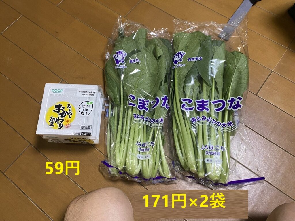 9月8日の買い物
