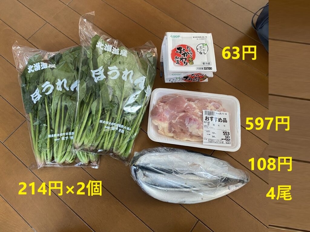 9月12日の買い物