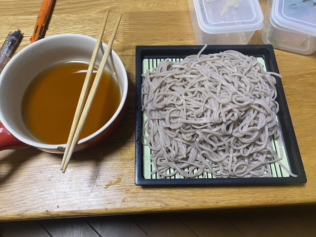 夕食の十割そば